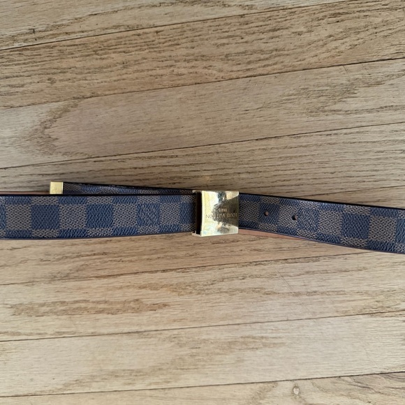 LOUIS VUITTON DAMIER EBENE BELT - Picture 1 of 5